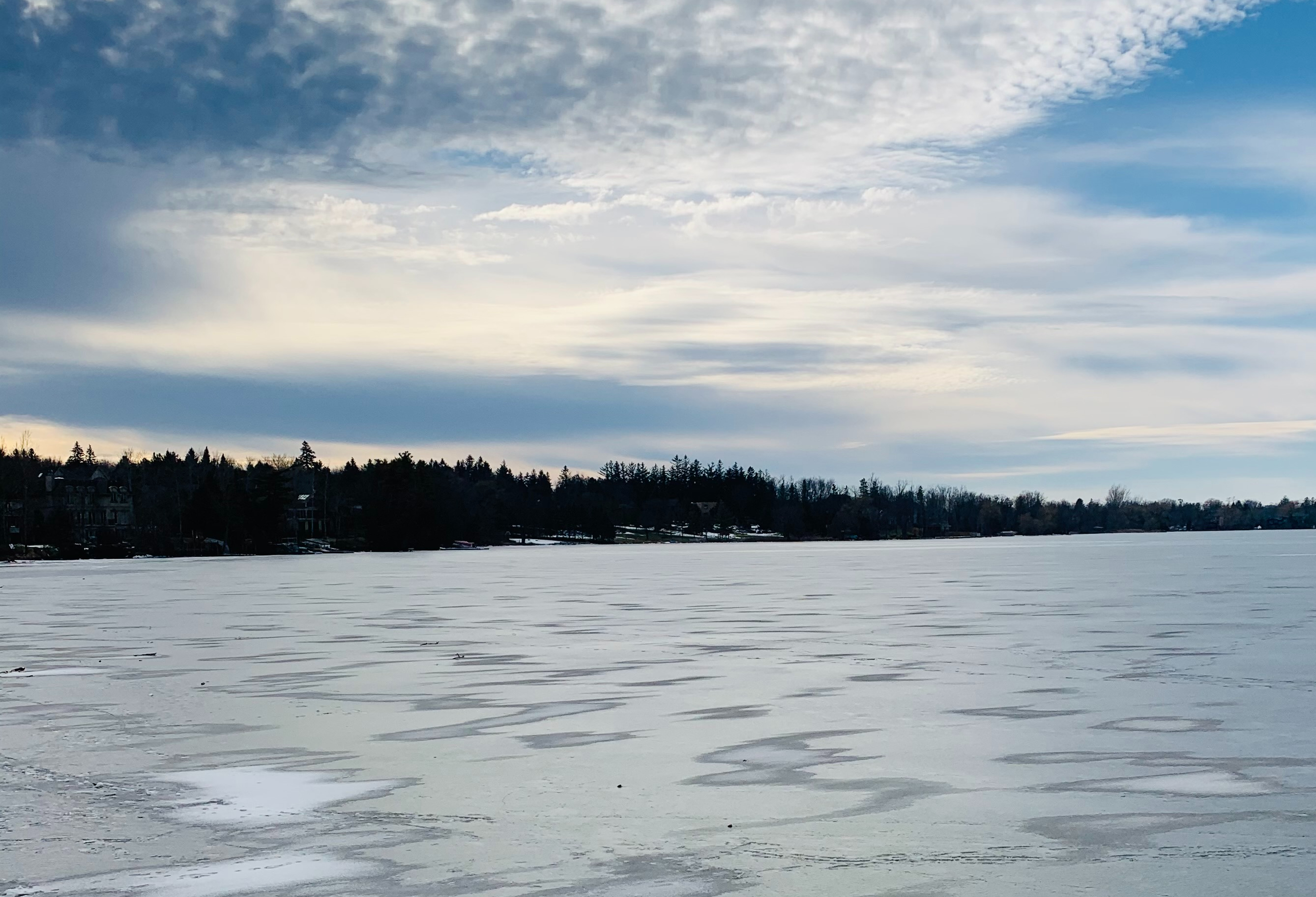 A Frozen Lake in Winter